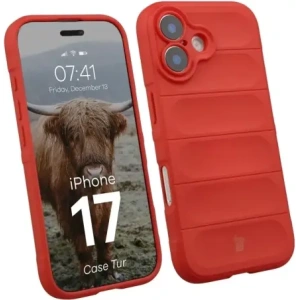 Pancerne etui Bizon Case Tur do Apple iPhone 17 czerwone