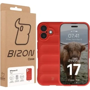 Pancerne etui Bizon Case Tur do Apple iPhone 17 czerwone