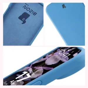 Silikonowe etui Bizon Soft Case do Apple iPhone 17 Air niebieskie