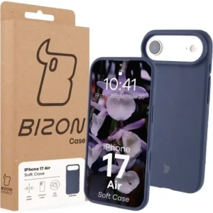 Silikonowe etui Bizon Soft Case do Apple iPhone 17 Air ciemnoniebieskie