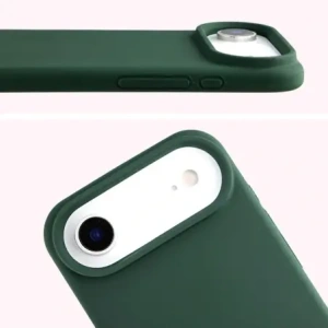 Silikonowe etui Bizon Soft Case do Apple iPhone 17 Air ciemnozielone