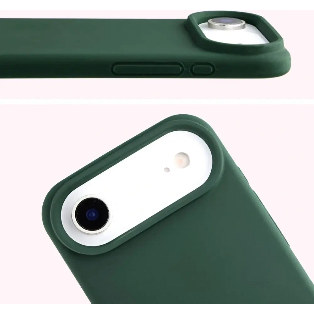 Silikonowe etui Bizon Soft Case do Apple iPhone Air ciemnozielone