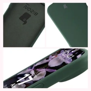 Silikonowe etui Bizon Soft Case do Apple iPhone 17 Air ciemnozielone