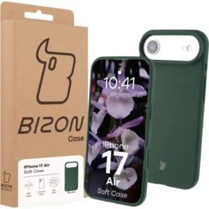 Silikonowe etui Bizon Soft Case do Apple iPhone 17 Air ciemnozielone