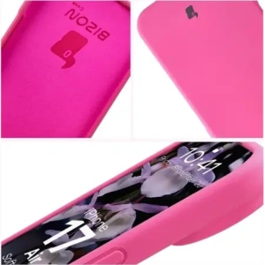 Silikonowe etui Bizon Soft Case do Apple iPhone 17 Air fuksja