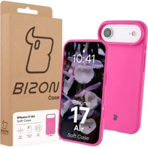 Silikonowe etui Bizon Soft Case do Apple iPhone 17 Air fuksja