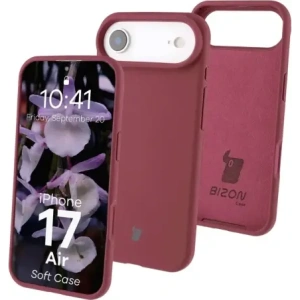 Silikonowe etui Bizon Soft Case do Apple iPhone 17 Air ciemnofioletowe