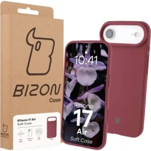 Silikonowe etui Bizon Soft Case do Apple iPhone 17 Air ciemnofioletowe