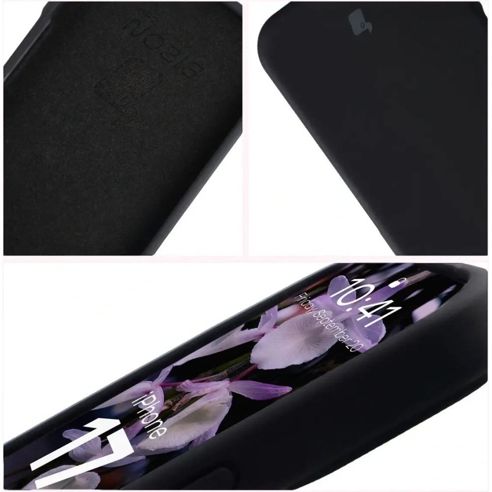 Silikonowe etui Bizon Soft Case do Apple iPhone 17 czarne
