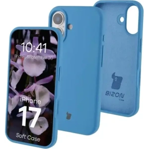 Silikonowe etui Bizon Soft Case do Apple iPhone 17 niebieskie