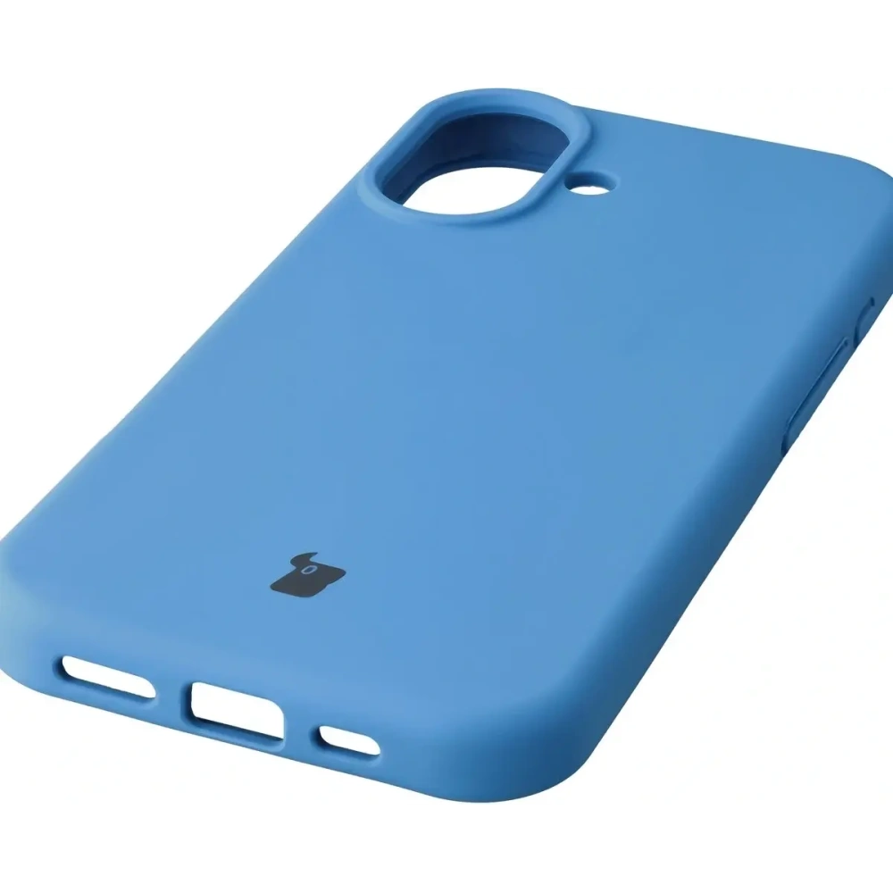 Silikonowe etui Bizon Soft Case do Apple iPhone 17 niebieskie