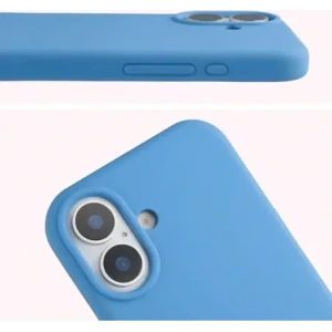 Silikonowe etui Bizon Soft Case do Apple iPhone 17 niebieskie