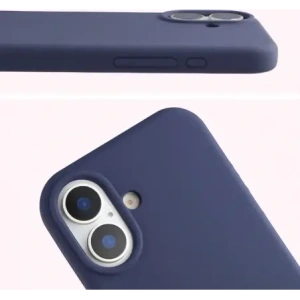 Silikonowe etui Bizon Soft Case do Apple iPhone 17 ciemnoniebieskie
