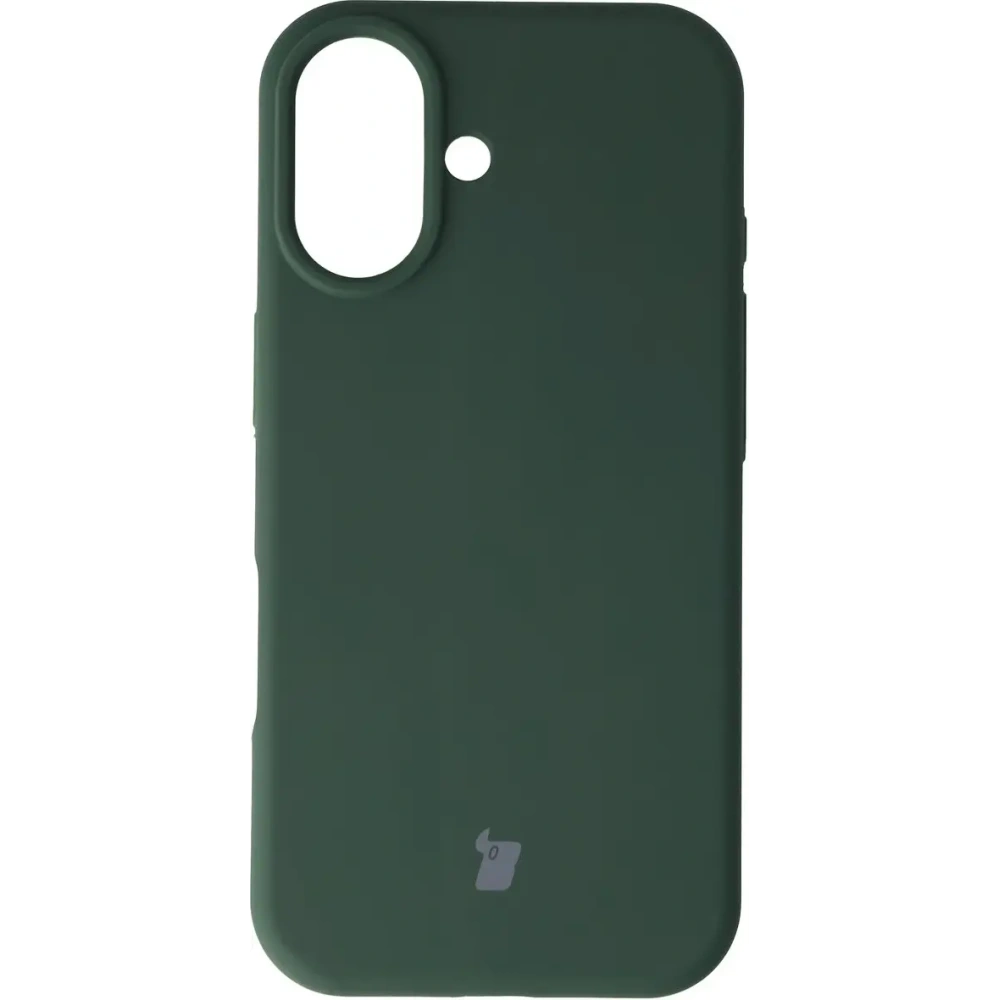 Silikonowe etui Bizon Soft Case do Apple iPhone 17 ciemnozielone