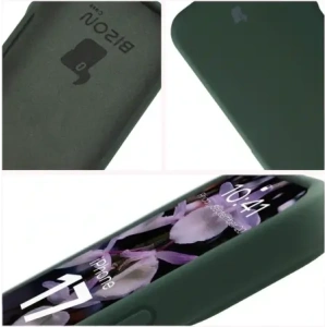 Silikonowe etui Bizon Soft Case do Apple iPhone 17 ciemnozielone