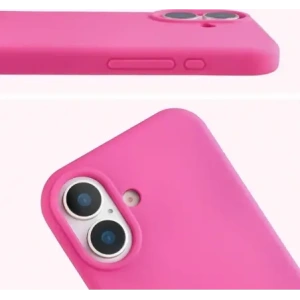 Silikonowe etui Bizon Soft Case do Apple iPhone 17 fuksja