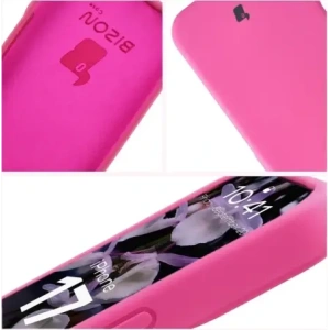 Silikonowe etui Bizon Soft Case do Apple iPhone 17 fuksja