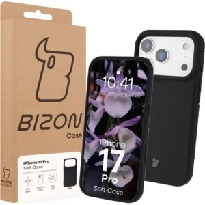 Silikonowe etui Bizon Soft Case do Apple iPhone 17 Pro czarne