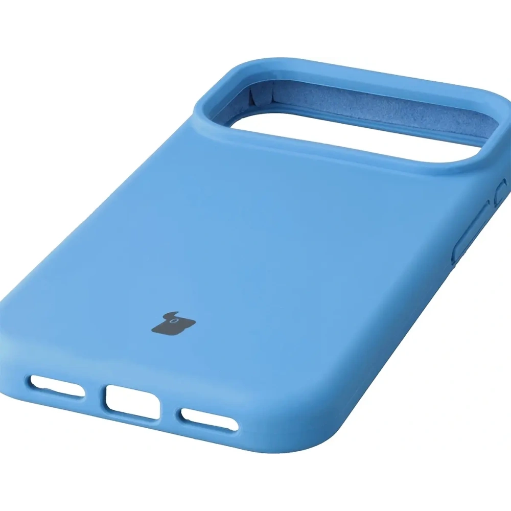 Silikonowe etui Bizon Soft Case do Apple iPhone 17 Pro niebieskie