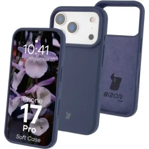 Silikonowe etui Bizon Soft Case do Apple iPhone 17 Pro ciemnoniebieskie