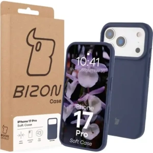 Silikonowe etui Bizon Soft Case do Apple iPhone 17 Pro ciemnoniebieskie