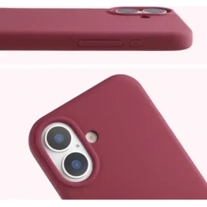 Silikonowe etui Bizon Soft Case do Apple iPhone 17 ciemnofioletowe