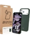 Silikonowe etui Bizon Soft Case do Apple iPhone 17 Pro Max ciemnozielone