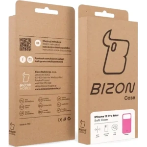 Silikonowe etui Bizon Soft Case do Apple iPhone 17 Pro Max fuksja