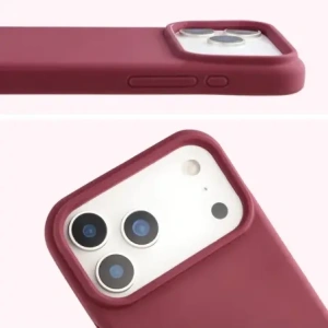Silikonowe etui Bizon Soft Case do Apple iPhone 17 Pro Max ciemnofioletowe