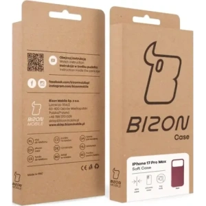 Silikonowe etui Bizon Soft Case do Apple iPhone 17 Pro Max ciemnofioletowe