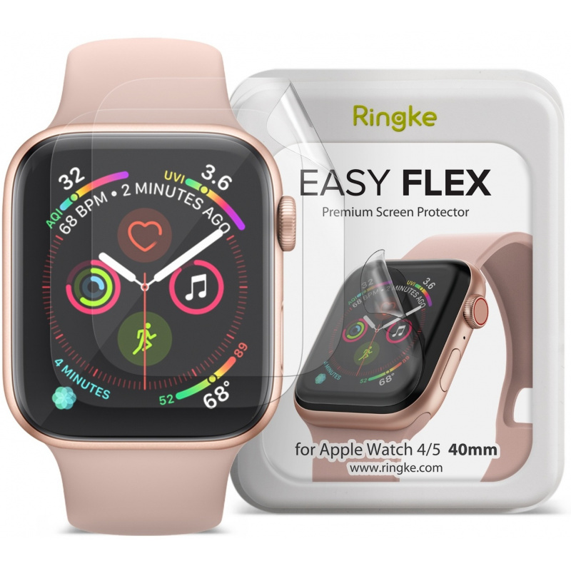 Ringke Distributor - 8809716076208 - RGK1215 - Ringke Easy Flex Antibacterial Screen Protector Apple Watch 5/4 (40mm) [3 PACK] - B2B homescreen