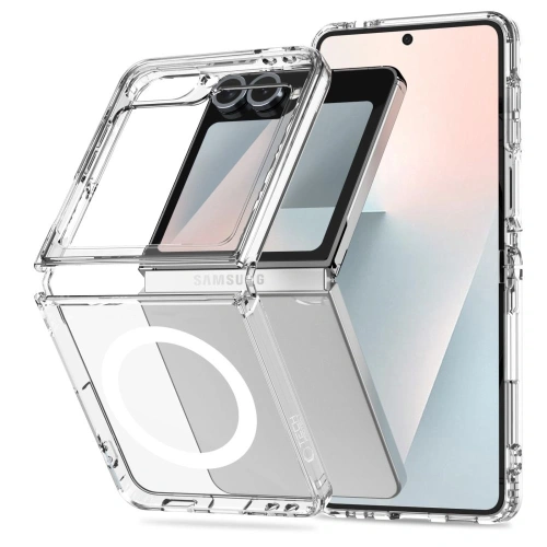 Etui Tech-Protect Flexair Hybrid MagSafe do Samsung Galaxy Z Flip 6 / 7 FE Clear