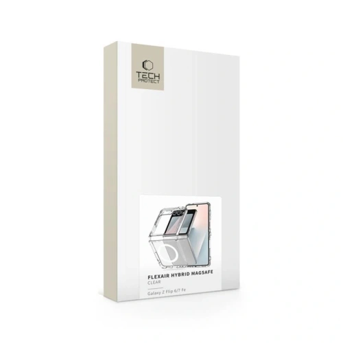 Etui Tech-Protect Flexair Hybrid MagSafe do Samsung Galaxy Z Flip 6 / 7 FE Clear
