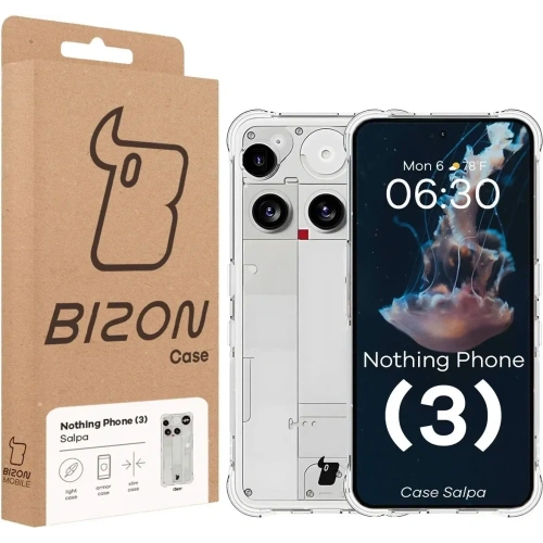 Elastyczne etui Bizon Case Salpa do Nothing Phone (3) przezroczyste