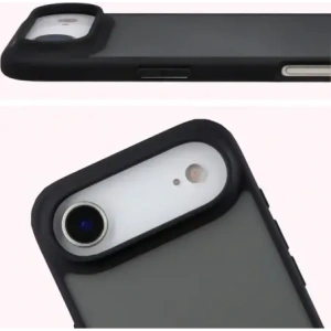 Etui Bizon Case Angelo do Apple iPhone 17 Air przydymione z czarną ramką