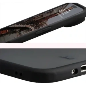 Etui Bizon Case Angelo do Apple iPhone 17 Air przydymione z czarną ramką