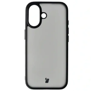 Etui Bizon Case Angelo do Apple iPhone 17 przydymione z czarną ramką