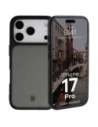 Etui Bizon Case Angelo do Apple iPhone 17 Pro przydymione z czarną ramką