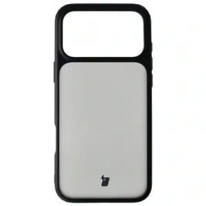 Etui Bizon Case Angelo do Apple iPhone 17 Pro Max przydymione z czarną ramką