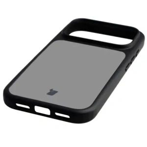 Etui Bizon Case Angelo do Apple iPhone 17 Pro przydymione z czarną ramką