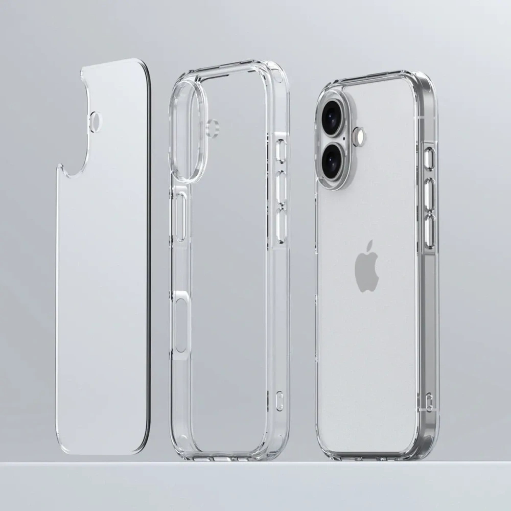 Etui Bizon Case Halo do Apple iPhone 17 przezroczyste