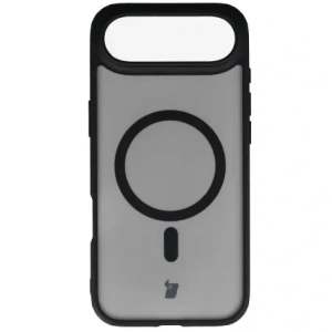 Etui z pierścieniem magnetycznym Bizon Case MatteO do Apple iPhone 17 Air przydymione-czarne