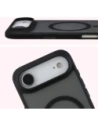 Etui z pierścieniem magnetycznym Bizon Case MatteO do Apple iPhone Air przydymione-czarne