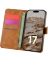 Etui z klapką Bizon Case Pocket do Apple iPhone 17 brązowe
