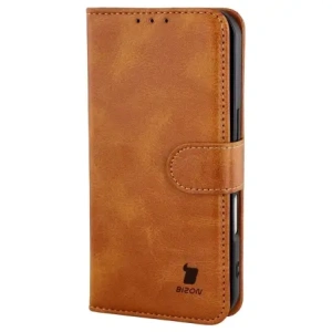 Etui z klapką Bizon Case Pocket do Apple iPhone 17 brązowe