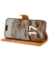 Etui z klapką Bizon Case Pocket do Apple iPhone 17 brązowe