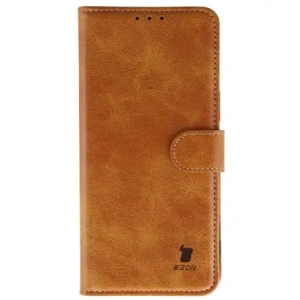 Etui z klapką Bizon Case Pocket do Apple iPhone 17 Pro Max brązowe
