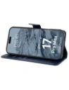 Etui z klapką Bizon Case Pocket do Apple iPhone 17 Pro Max granatowe