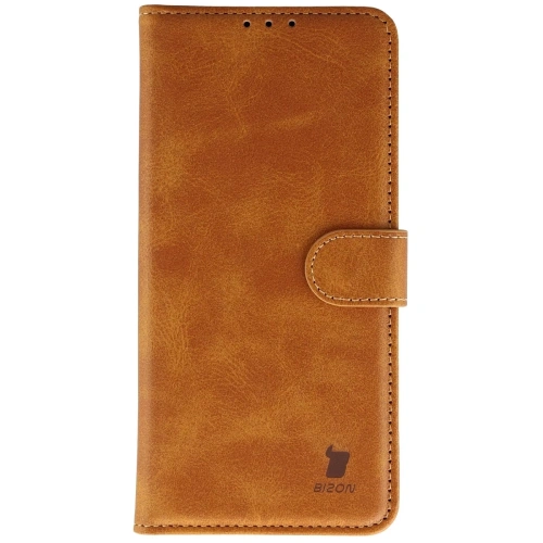 Etui z klapką Bizon Case Pocket do OnePlus Nord CE5 5G brązowe