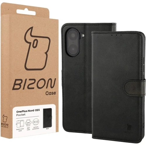 Etui z klapką Bizon Case Pocket do OnePlus Nord CE5 5G czarne
